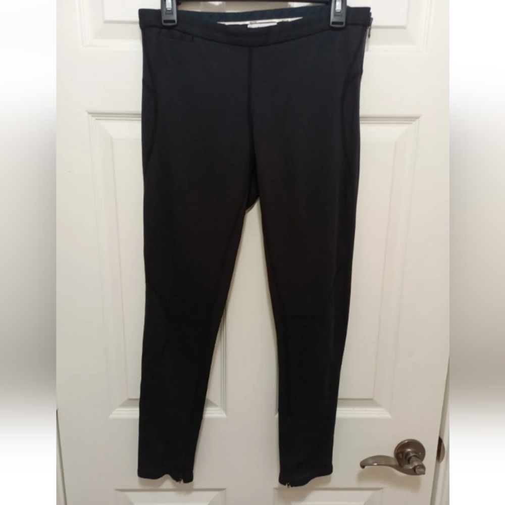 Moschino Black Tapered Zip Size Zip Cuffs Leggings Pants Size 10